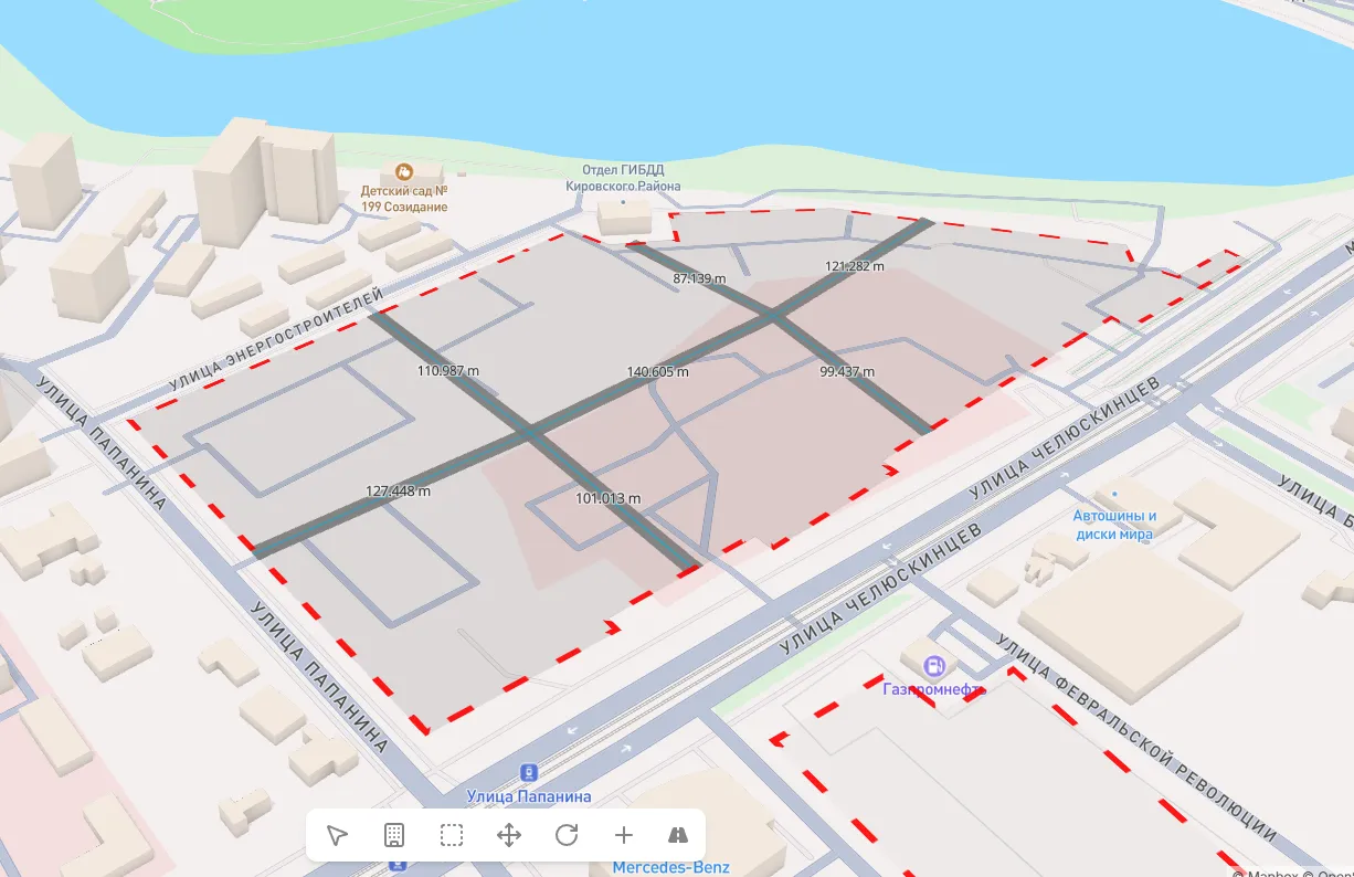 Генерация улично-дорожной сети